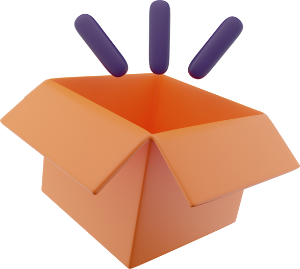 3D Empty Box Illustration